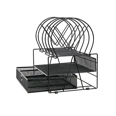 product-400-400 desk organizer with sliding drawer